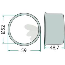 Bøsning ET-255, en høj kvalitets komponent til maskiner og værktøj.