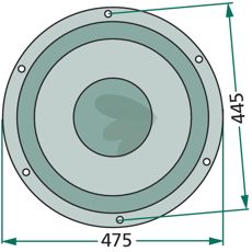 Støtteskive ET-51, stærk og holdbar for alle landbrugsbehov.