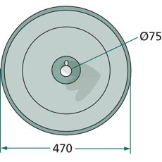 Holdbar glidetallerken VGGA-09, designet til hårde landbrugsforhold.
