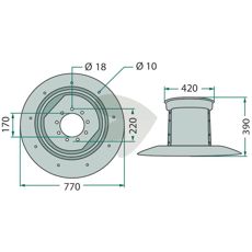 Tromle GT-061, vigtig for stabil og effektiv drift.