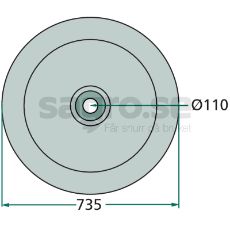 Glidetallerken GT-062K0, designet til optimal ydelse under hårde arbejdsforhold.