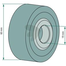 Løberulle JD8680, anerkendt kvalitet til traktorer og landbrugsmaskiner.