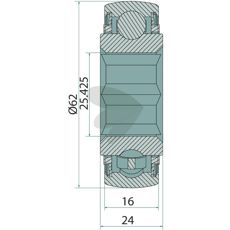 Holdbart leje JD9313 til landbrug og konstruktion.