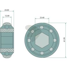 Leje JD9338, perfekt til præcision inden for maskinarbejde.