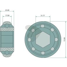 Leje JD9420, designet til at modstå hårde arbejdsforhold.