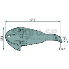Slæbesko K5600091, optimeret til højtydende traktorarbejde.