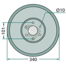 Glideskive TF-5, ideel til arbejde med landbrug og konstruktion.