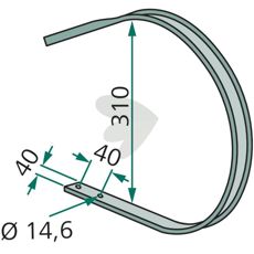 Deutz Fahr skraber VGWA440, kompatibel med Kverneland og Vicon.