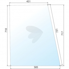 Dørrude af høj kvalitet, tilpasset til traktorer og maskiner.