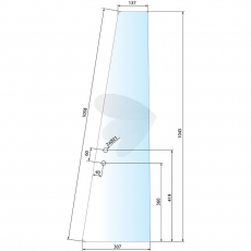 Kraftig dørrude, designet til at passe forskellige traktormodeller.