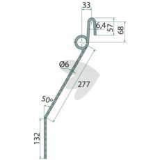 Efterharvetand, anvendelig til at fintfordele jorden efter harvning.