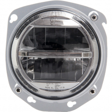 Kraftfuld LED-forlygte til Fendt, mål 150 x 164 x 88mm.