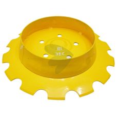 Skive designet til sporafmærkere, vigtig til præcisionsarbejde på marken.