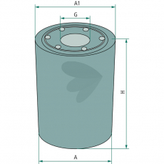 Højkvalitets oliefilter for at opretholde motoreffektivitet.