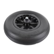 Punkterfrit hjul med grøn fælg, perfekt til en problemfri tur.