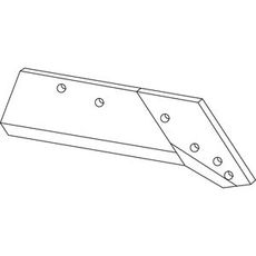 Kverneland 16" højre skær, matcher boltserie AB100 for optimal præstation.