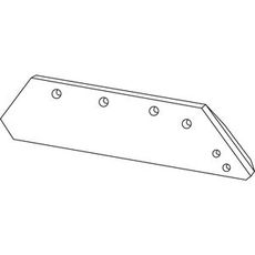 Kverneland skær venstre 16", udformet til brug i professionelt landbrug.