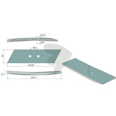 Pålidelig spids venstre Kverneland til effektiv jordbearbejdning.