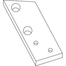 Beslag til spids højre Øverum XL, XU, for præcis tilpasning