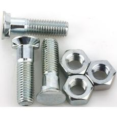 3-pak M12X45 plovbolt med 2-næser, perfekt til landbrugsmaskiner.