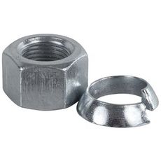 M18x1,5 møtrik og skive, ideelle til forskellige maskinapplikationer.