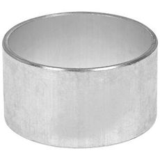 En aluminiumsmuffe med en diameter på 25 mm, perfekt til forskellige anvendelser.