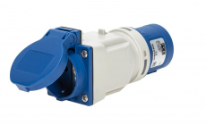 Overgangsadapter CEE 216 til Schuko til sikker elektrisk tilslutning.