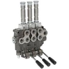 Solenoid retningsventil 3/8", max. 50 l/min, pålidelig til brug i landbrugsmaskiner.