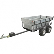 Elektrisk hydraulisk ATV tiplad med maxlast på 1400 kg, perfekt til landbrug og byggearbejde.