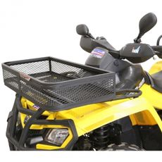 Frontmonteret lastkurv til ATV, ideel til nem adgang af udstyr.