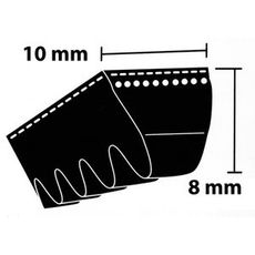 Blæserrem 10X1000La, pålidelig og holdbar til landbrugsmaskiner.