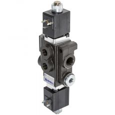 Retningsventil 3/8" 12V, perfekt til elektrisk hydrauliksystem i traktorer.