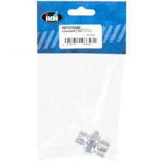 Adapter Lige BSP 1/2-3/8 Han G 1/2"-14, giver stærk tilslutning.