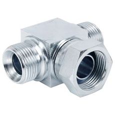 T-Nippel Bsp 1/2 med udvendig og indvendig forbindelse, til fleksible installationer.