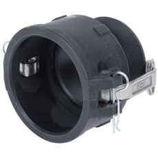 Camlock kobling B 2 PP, holdbar og sikker forbindelse for slanger.