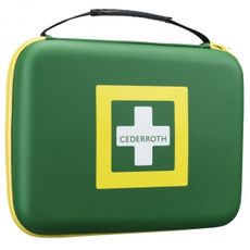 Stor førstehjælpskit, perfekt til effektiv håndtering af ulykker og skader.