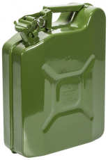 Grøn jeepdunk på 10L, perfekt til transport af væsker på eventyr.