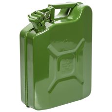 Grøn jeepdunk på 10L, perfekt til transport af væsker på eventyr.