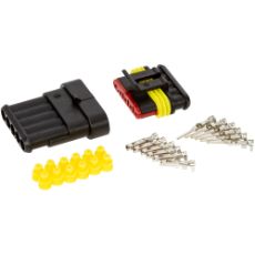 5-polet Superseal kontaktbord til 12/24V, pålidelig og holdbar til industriel brug.