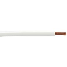 Hvid kabel 9 meter med 1,50 mm² tværsnit, ideel til elektriske installationer.