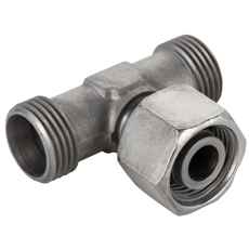 Justerbar T-Kobling 10Mm perfekt til alsidige hydrauliske anvendelser.