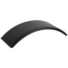 Sort stænkskærm 355x1070 mm, beskytter udstyr effektivt mod stænk.