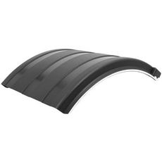 Højre stænkskærm 690X1000 mm, mat/blank sort finish for optimal beskyttelse.