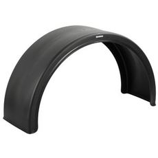 Sort stænkskærm 430x1300 mm, giver effektiv beskyttelse mod snavs under brug.