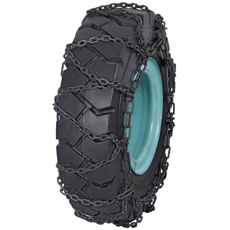 Kraftfulde snekæder til Fork5 dækstørrelser 6.50-10 og 6.00-12, perfekte til snedækkede forhold.