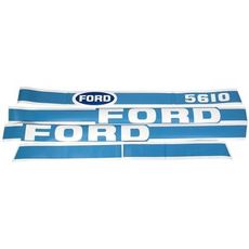 Dekalsæt til Ford 5610, kvalitetsdecals for restaurering af traktoren.