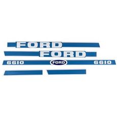 Komplet dekalsæt til Ford 6610, giver nyt liv til din traktor.