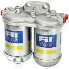 Dobbelt brændstoffilter der giver overlegen filtrering og ydeevne.