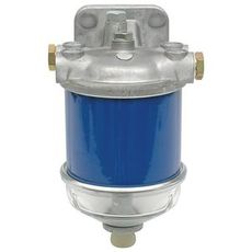 Komplet brændstoffilter i glasdesign, for maksimal synlighed og sikkerhed i drift.