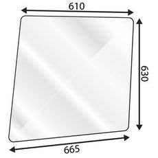 Øvre venstre dørrude Ford til LP-kabine, holdbar og robust design.